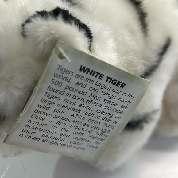 Wild Republic White Tiger Cuddlekin 8 Inch Stuffed Animal Toy - Picture 5 of 10